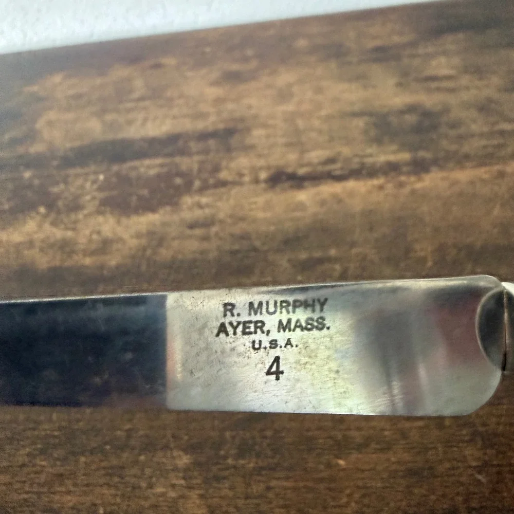 R Murphy Cobbler Spatula Knives Lot of 5 USA‎ Shoe Repair Wooden Handle